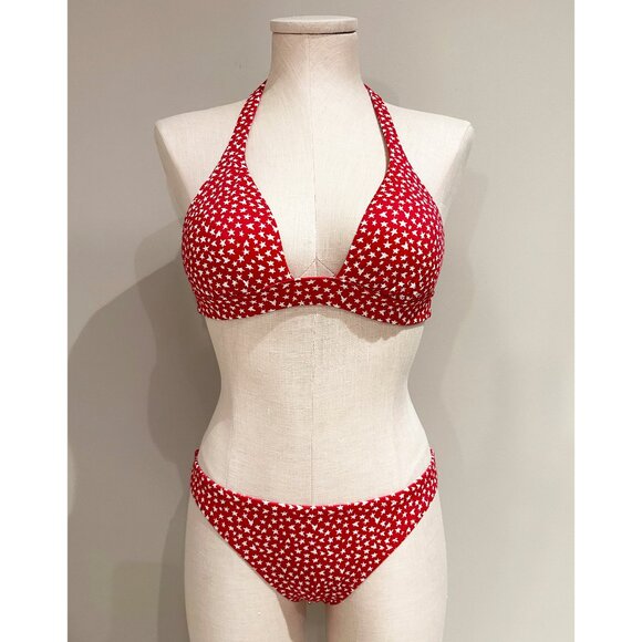 Victoria's Secret Bikini Swimsuit Set Womens Size S Red with White Stars… - Picture 1 of 8